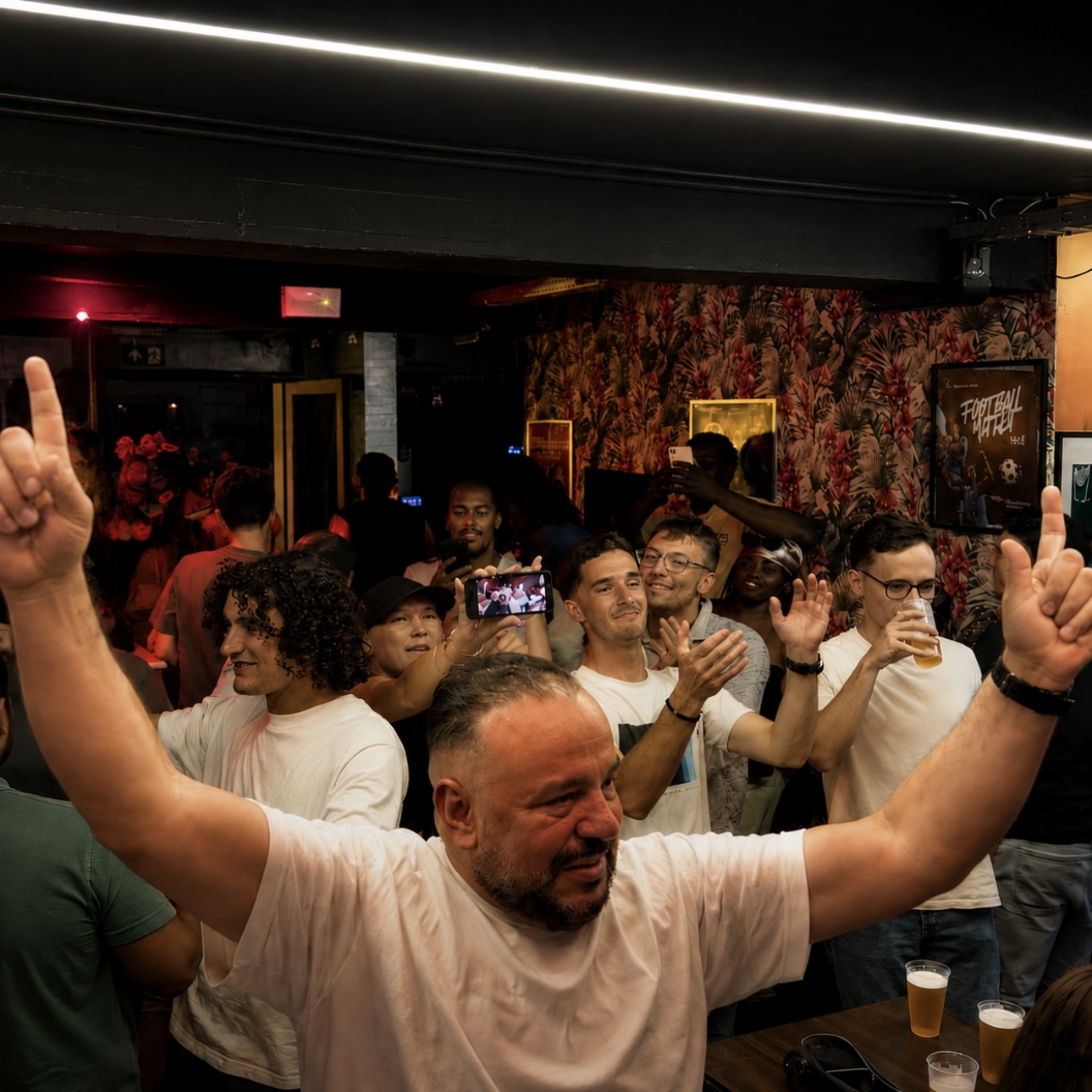 Vibrant party celebration at DownTown bar
